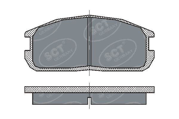 SCT GERMANY Piduriklotsi komplekt,ketaspidur SP 220 PR